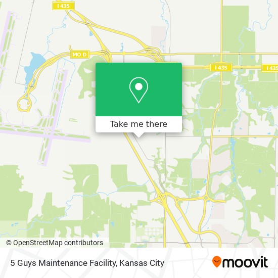 Mapa de 5 Guys Maintenance Facility