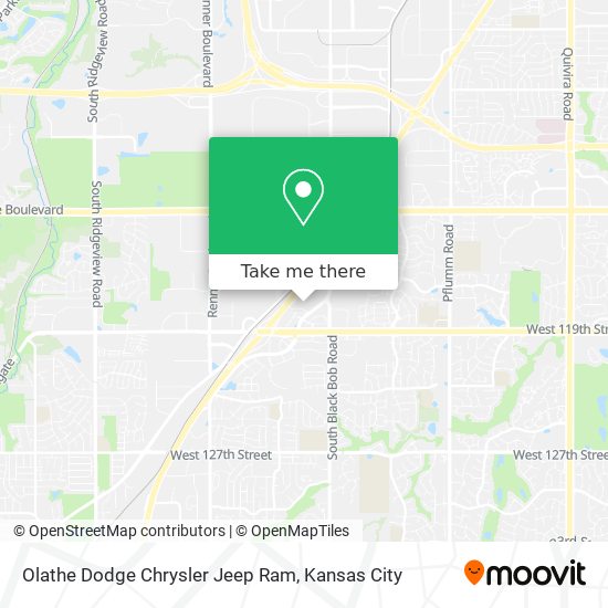 Olathe Dodge Chrysler Jeep Ram map