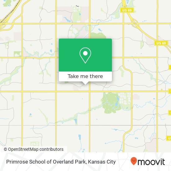 Primrose School of Overland Park map