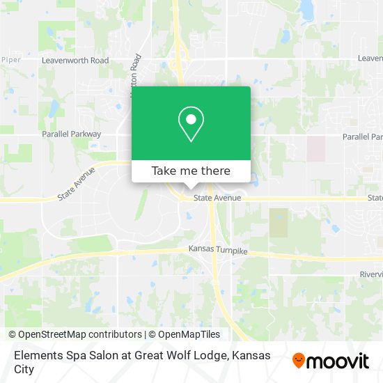 Elements Spa Salon at Great Wolf Lodge map