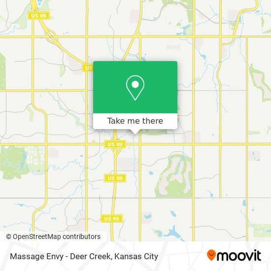 Mapa de Massage Envy - Deer Creek