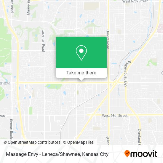 Mapa de Massage Envy - Lenexa/Shawnee