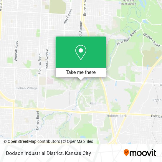 Mapa de Dodson Industrial District