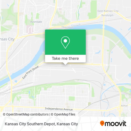 Kansas City Southern Depot map