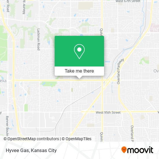 Hyvee Gas map