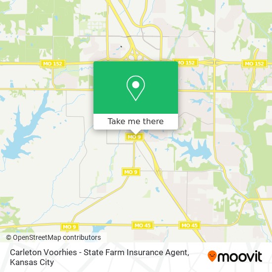 Mapa de Carleton Voorhies - State Farm Insurance Agent
