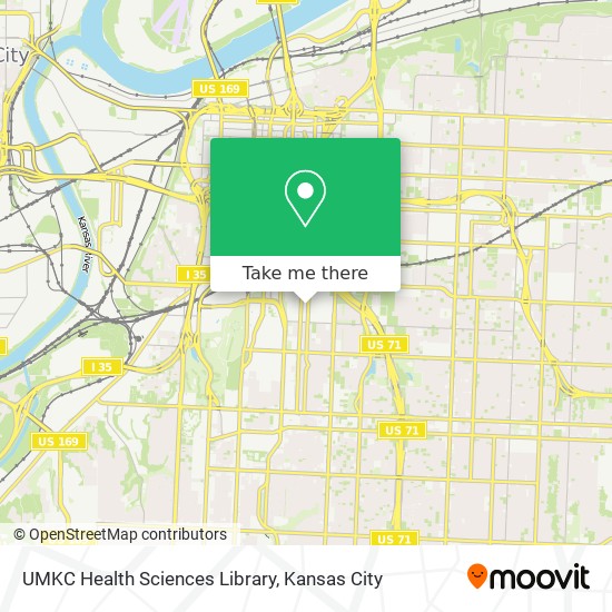 Mapa de UMKC Health Sciences Library