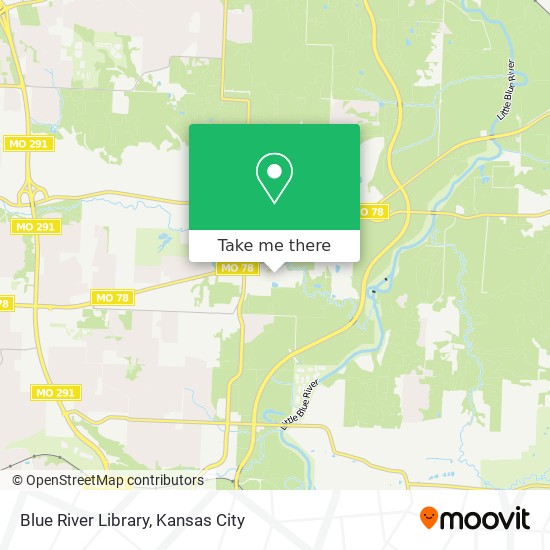 Blue River Library map