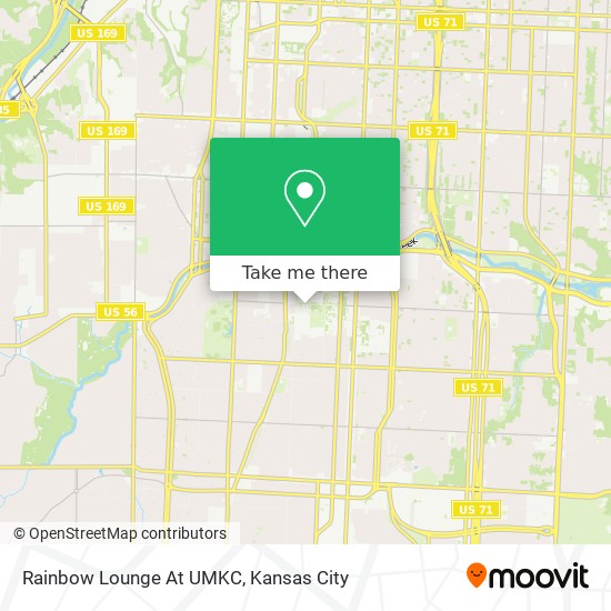 Mapa de Rainbow Lounge At UMKC