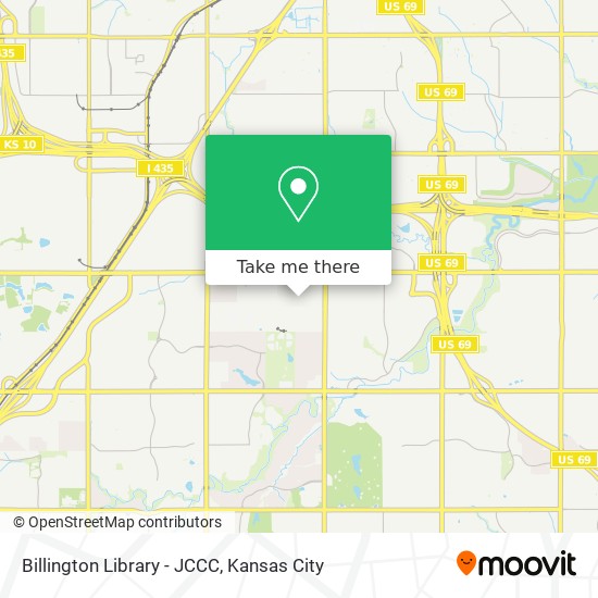 Mapa de Billington Library - JCCC
