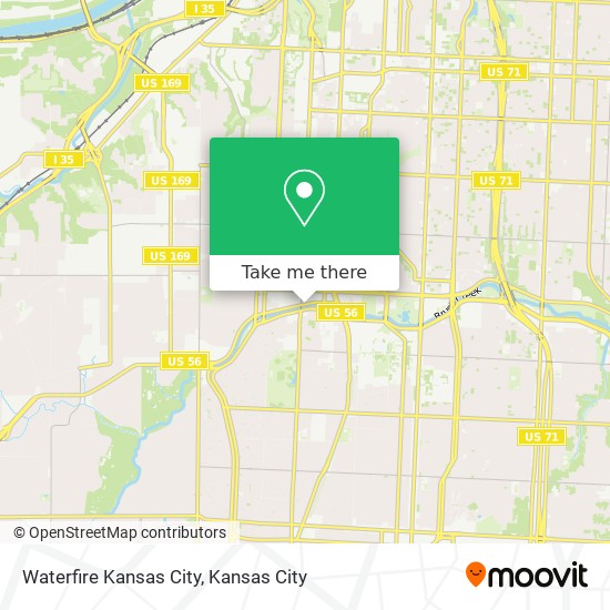 Mapa de Waterfire Kansas City