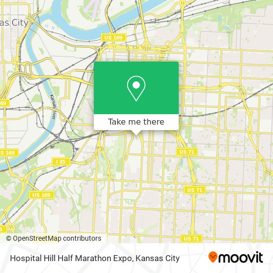 Mapa de Hospital Hill Half Marathon Expo