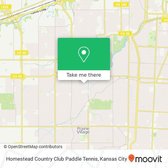 Homestead Country Club Paddle Tennis map