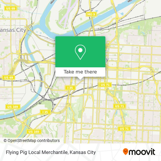 Mapa de Flying Pig Local Merchantile