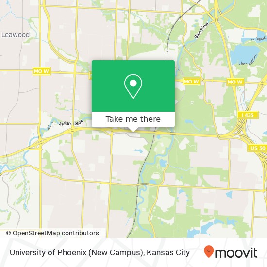 Mapa de University of Phoenix (New Campus)