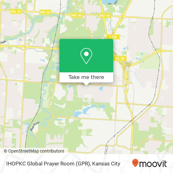 Mapa de IHOPKC Global Prayer Room (GPR)