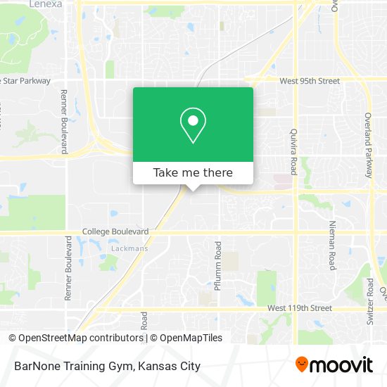 Mapa de BarNone Training Gym