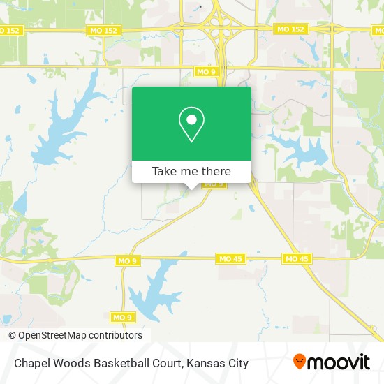 Chapel Woods Basketball Court map