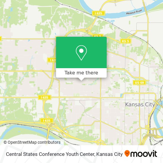 Mapa de Central States Conference Youth Center