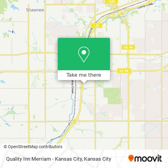 Quality Inn Merriam - Kansas City map