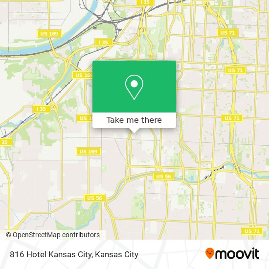 Mapa de 816 Hotel Kansas City