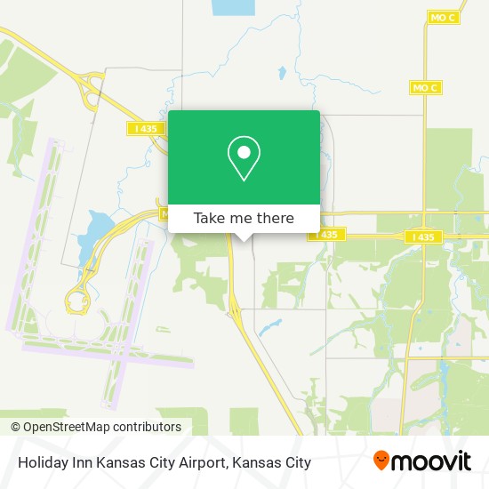 Mapa de Holiday Inn Kansas City Airport