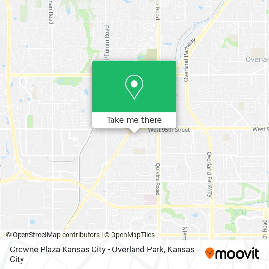 Crowne Plaza Kansas City - Overland Park map