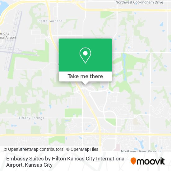 Embassy Suites by Hilton Kansas City International Airport map