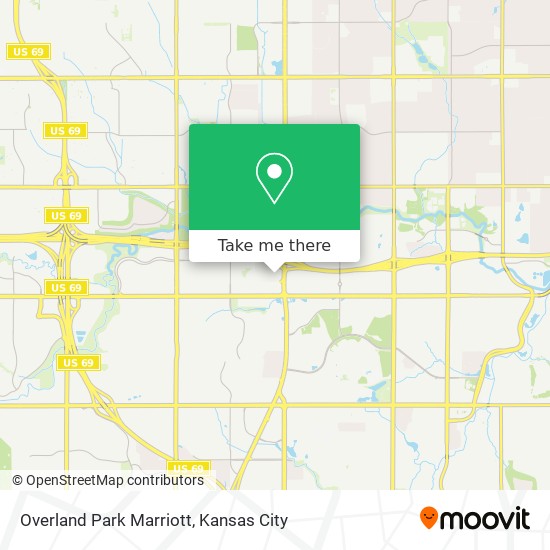 Mapa de Overland Park Marriott