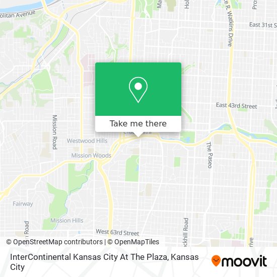 InterContinental Kansas City At The Plaza map