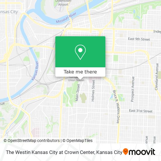 Mapa de The Westin Kansas City at Crown Center
