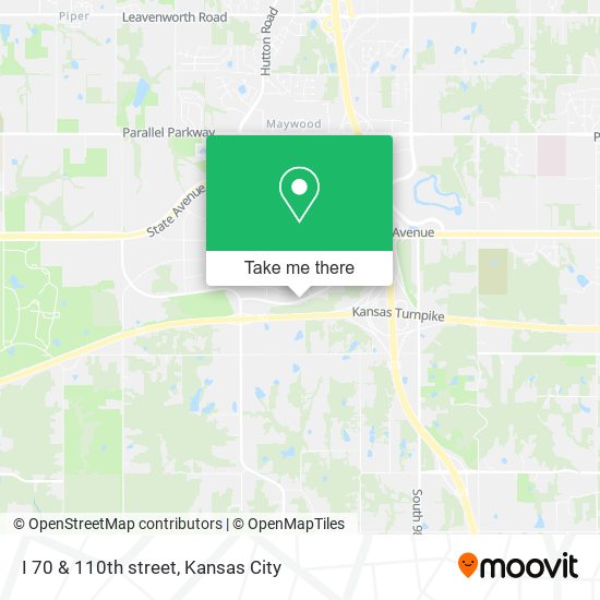 I 70 & 110th street map