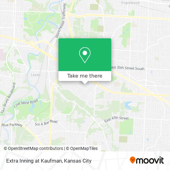 Extra Inning at Kaufman map