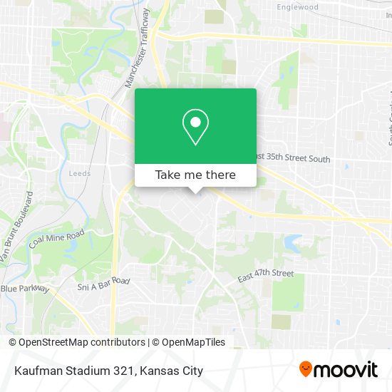 Kaufman Stadium 321 map