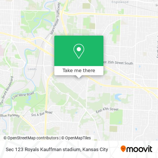 Sec 123 Royals Kauffman stadium map