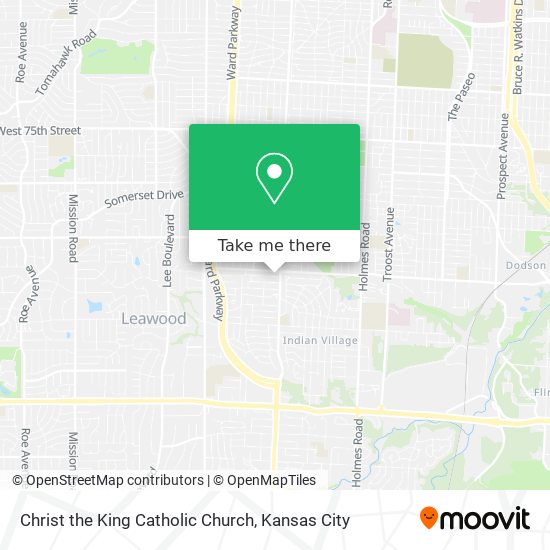 Christ the King Catholic Church map