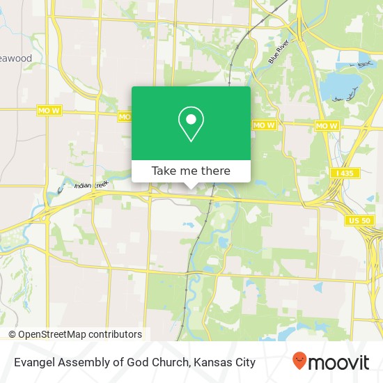 Evangel Assembly of God Church map