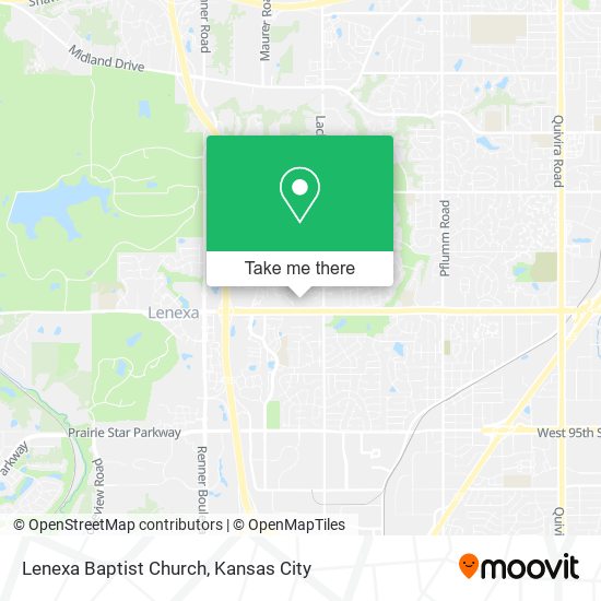 Lenexa Baptist Church map