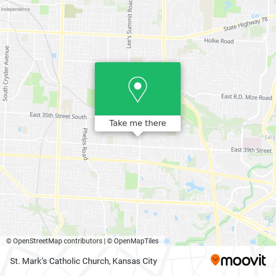 St. Mark's Catholic Church map