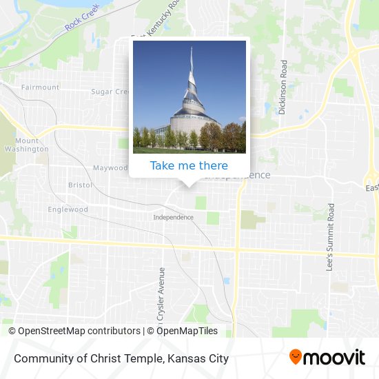 Community of Christ Temple map