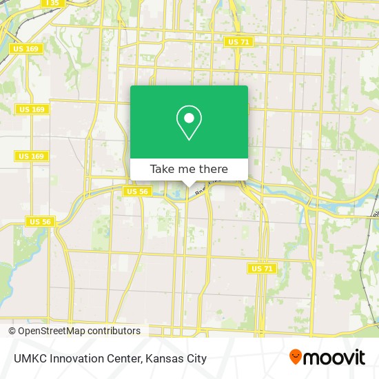UMKC Innovation Center map