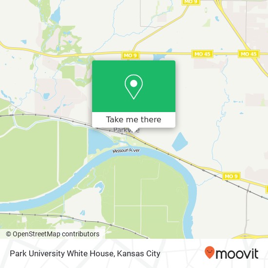 Mapa de Park University White House