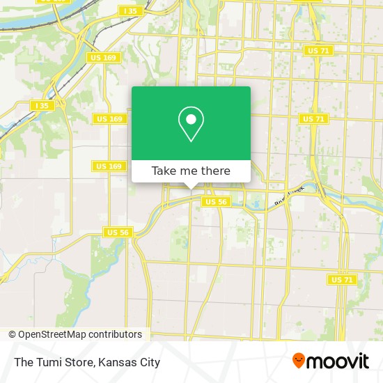 The Tumi Store map
