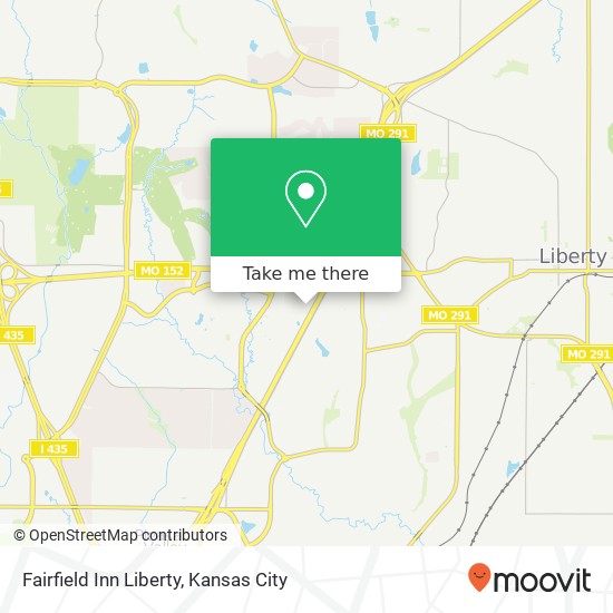 Fairfield Inn Liberty map