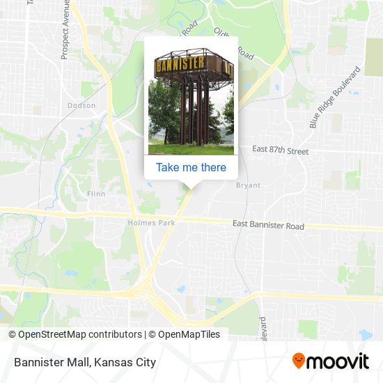 Bannister Mall map