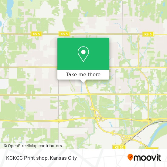 Mapa de KCKCC Print shop