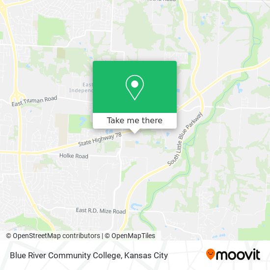 Mapa de Blue River Community College
