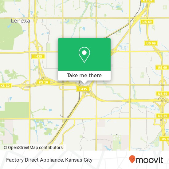 Factory Direct Appliance map