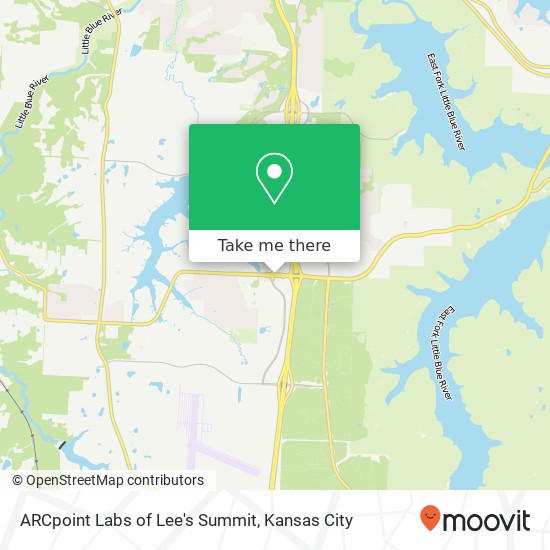 Mapa de ARCpoint Labs of Lee's Summit