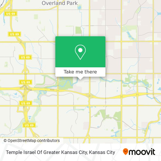 Temple Israel Of Greater Kansas City map